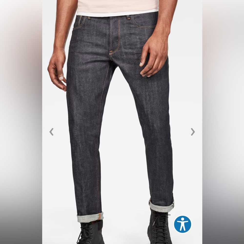 NWOT G-Star 3301 slim jeans- raw denim